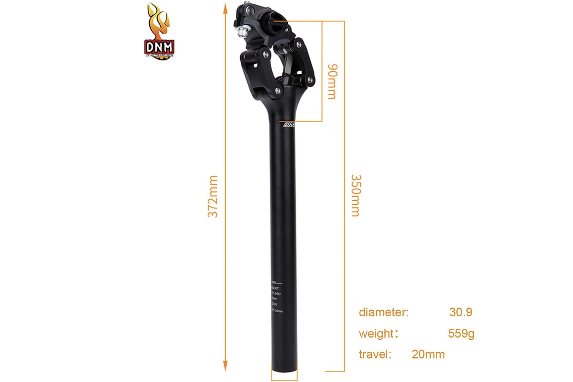 DNM Suspension Seatpost for Aura/Zenith