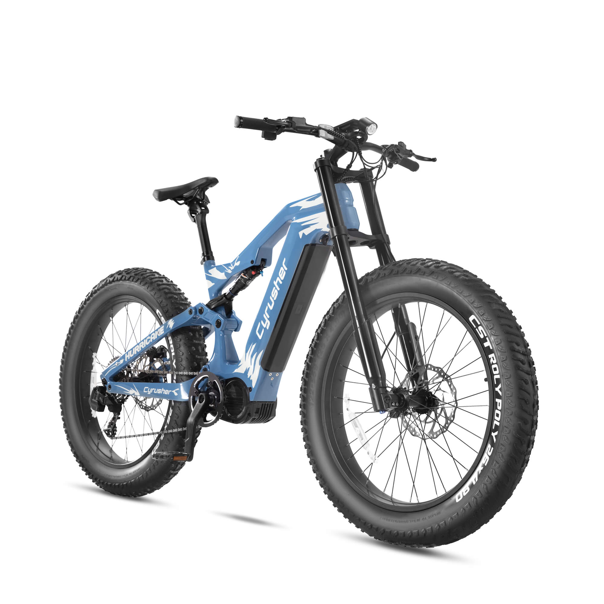 Cyrusher Hurricane-1000W Carbon Fiber Mid-Drive Ebike