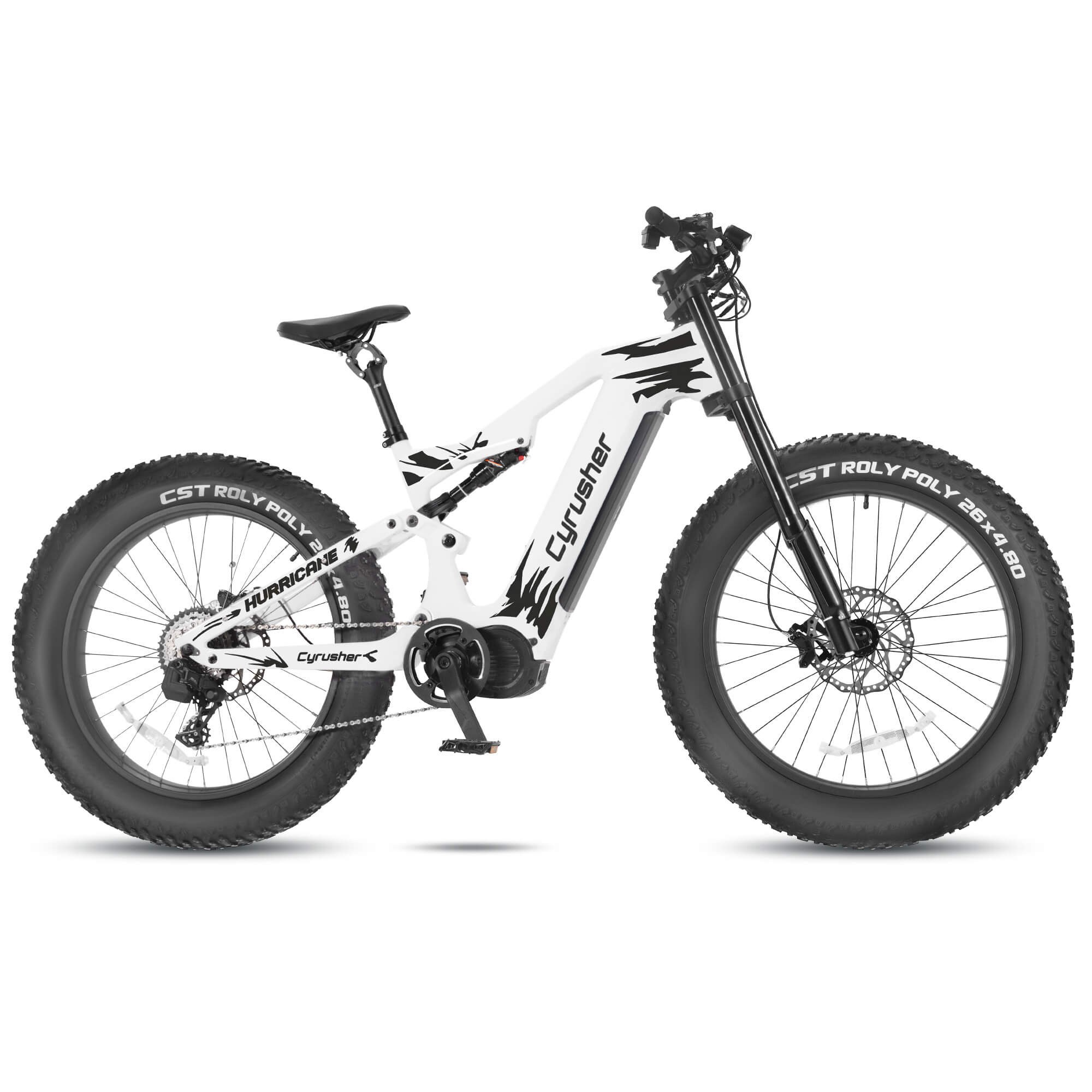 Cyrusher Hurricane-1000W Carbon Fiber Mid-Drive Ebike