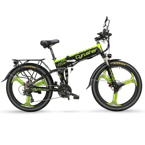 Cyrusher XF770 electric mountain bike, ebike, folding electric
