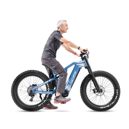 Cyrusher Hurricane-1000W Carbon Fiber Mid-Drive Ebike